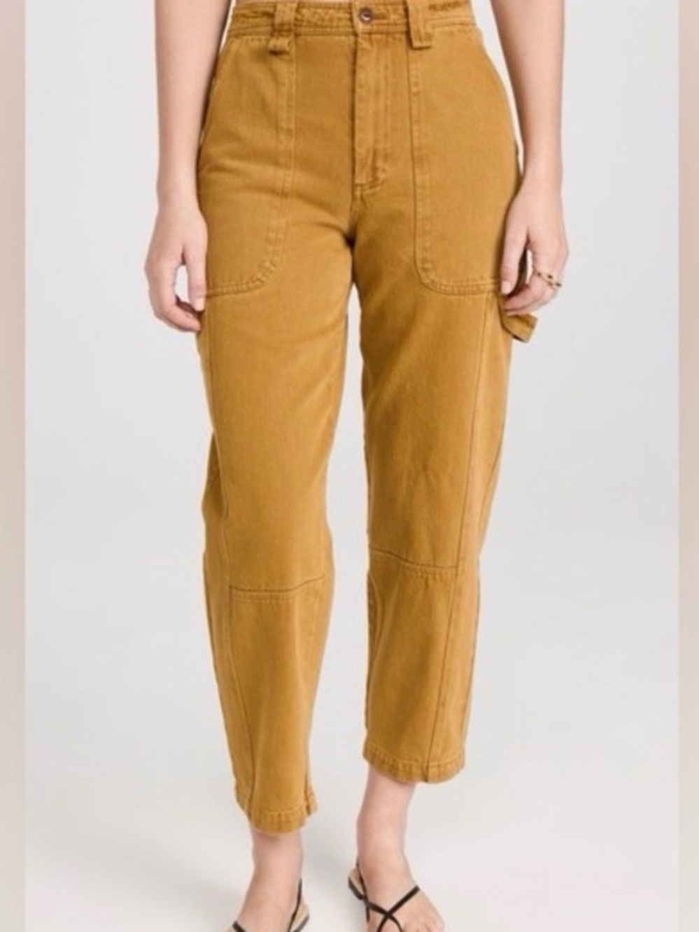 Alex mill women’s 27 phoebe cargo pant golden khaki recycled